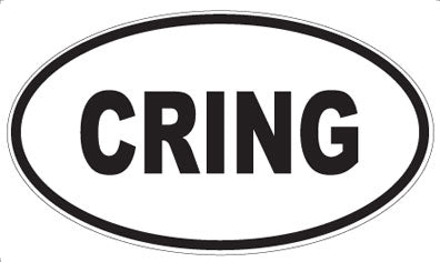 CRING - Oval Sticker
