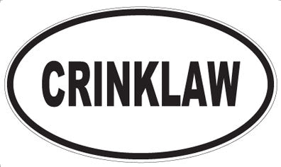 CRINKLAW - Oval Magnet