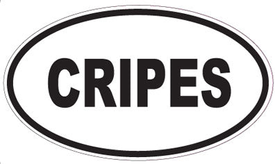CRIPES - Oval Sticker
