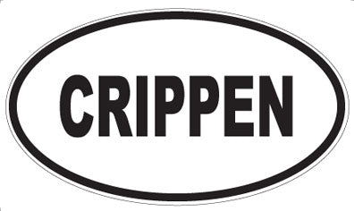 CRIPPEN - Oval Magnet