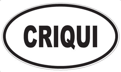 CRIQUI - Oval Sticker