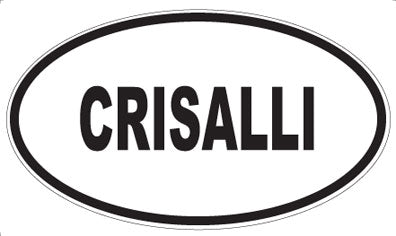CRISALLI - Oval Sticker