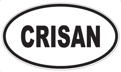 CRISAN - Oval Sticker