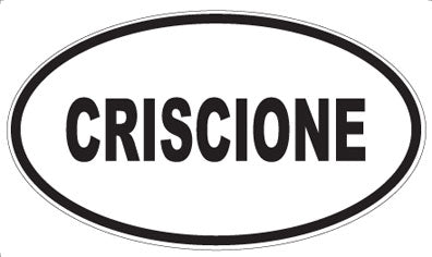 CRISCIONE - Oval Sticker