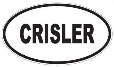 CRISLER - Oval Sticker
