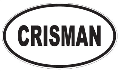 CRISMAN - Oval Sticker