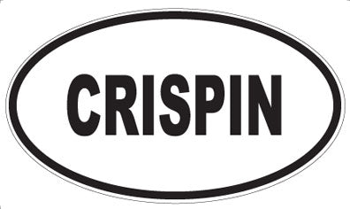 CRISPIN - Oval Sticker