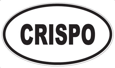CRISPO - Oval Sticker