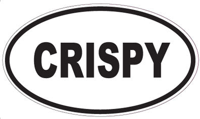 CRISPY - Oval Sticker