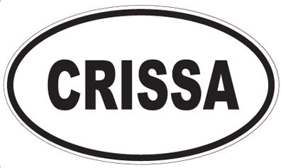 CRISSA - Oval Sticker