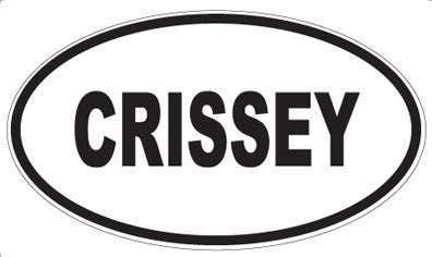 CRISSEY - Oval Sticker