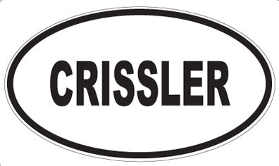 CRISSLER - Oval Sticker