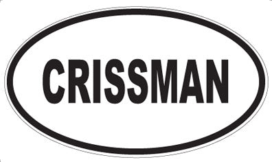 CRISSMAN - Oval Magnet