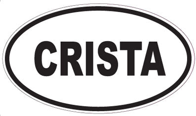 CRISTA - Oval Sticker