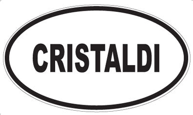 CRISTALDI - Oval Magnet