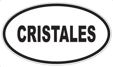 CRISTALES - Oval Sticker