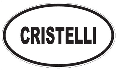 CRISTELLI - Oval Sticker