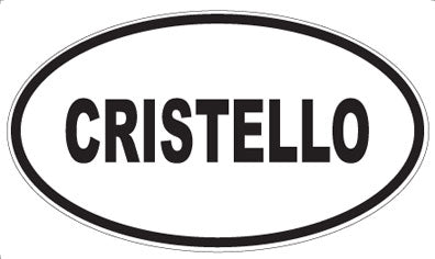 CRISTELLO - Oval Sticker