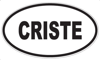 CRISTE - Oval Magnet