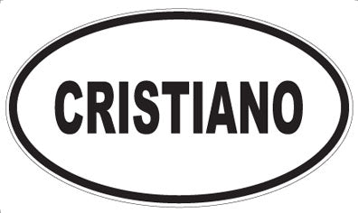 CRISTIANO - Oval Sticker