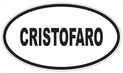 CRISTOFARO - Oval Magnet