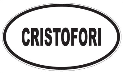 CRISTOFORI - Oval Sticker