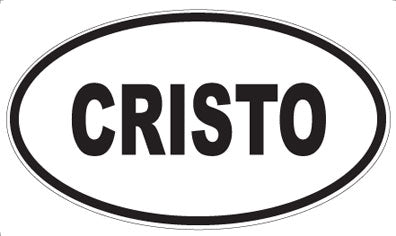 CRISTO - Oval Magnet