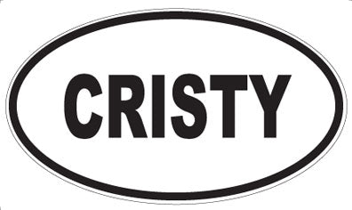 CRISTY - Oval Magnet