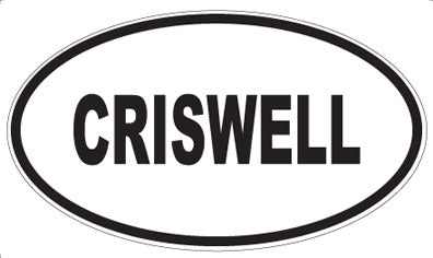 CRISWELL - Oval Sticker