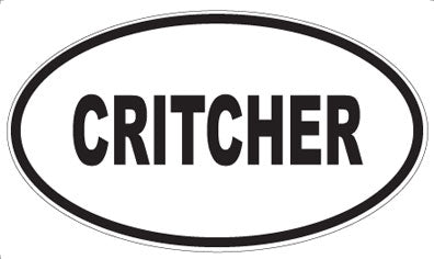 CRITCHER - Oval Sticker