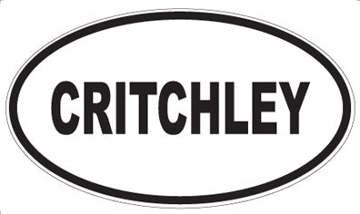 CRITCHLEY - Oval Sticker