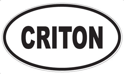 CRITON - Oval Sticker
