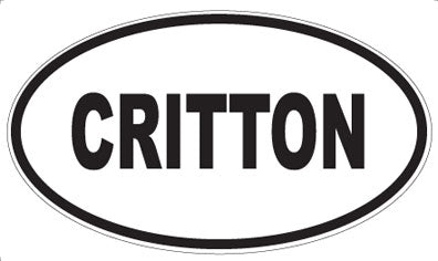CRITTON - Oval Magnet