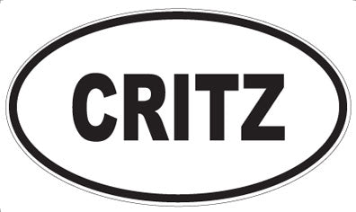 CRITZ - Oval Sticker