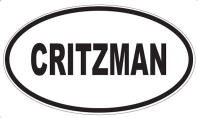 CRITZMAN - Oval Magnet