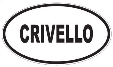 CRIVELLO - Oval Sticker