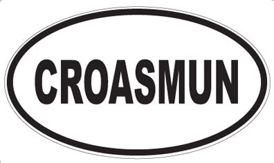 CROASMUN - Oval Magnet
