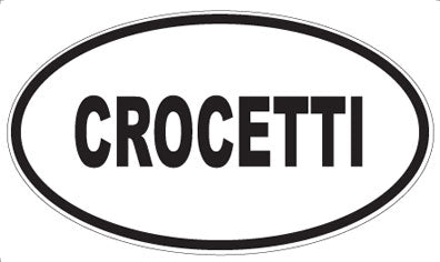 CROCETTI - Oval Sticker