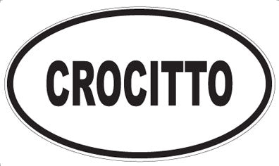 CROCITTO - Oval Sticker