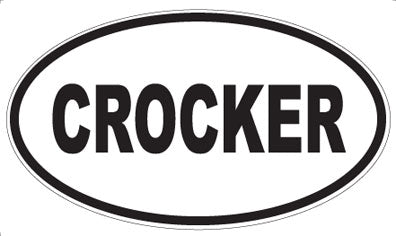 CROCKER - Oval Sticker