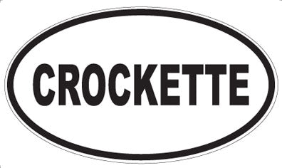 CROCKETTE - Oval Sticker