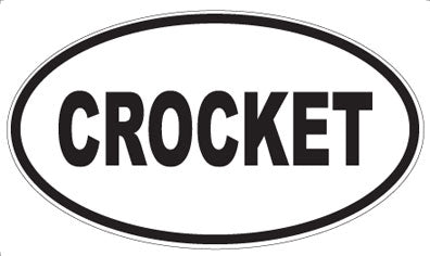 CROCKET - Oval Magnet