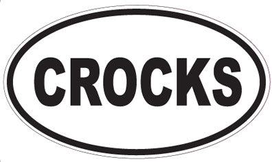 CROCKS - Oval Sticker