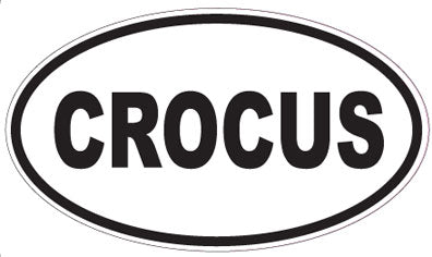 CROCUS - Oval Sticker