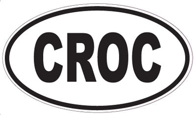 CROC - Oval Sticker