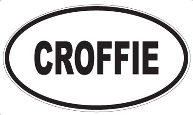CROFFIE - Oval Sticker