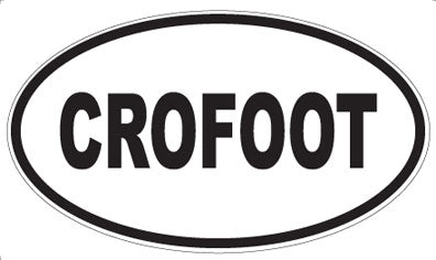 CROFOOT - Oval Magnet