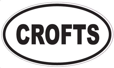 CROFTS - Oval Sticker