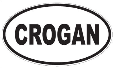 CROGAN - Oval Sticker