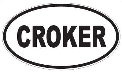 CROKER - Oval Sticker